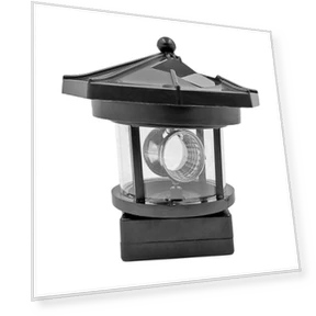 Solar LED Beacon Light — Garden Illumination, Warm home textiles