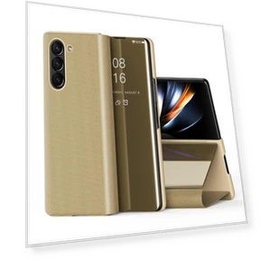 Ultra-Thin Mirror Stand Book Protective Smart Cover — Basic Cases, JHHC