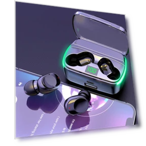 Bluetooth 5.3 Wireless Headset with Smart Digital Cable and High-Capacity External Battery — Gadget Essentials, QUEED