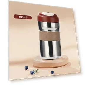 Ceramic Inner Coffee Cup with Smart Display — Beverage Warmers, Binchi Fitness