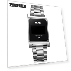 Fashion LED Touch Watch with Glowing Steel Strap — Timepieces, Skmei