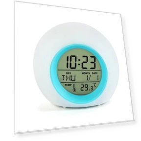 Kids Alarm Clock with 7-Color Changing Night Light — Clocks, Cherish Clock