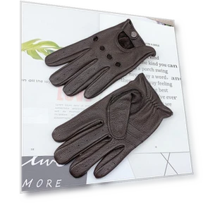 Leather Touchscreen Gloves for Motorcycle Riding and Driving — Gloves