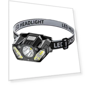 Lightweight LED Headlamp with Motion Sensor — Flashlights, Binchi Lighting Appliances