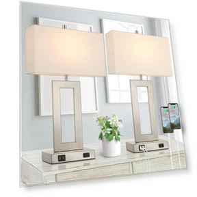 Modern Desk Lamp Set with Touch Control and USB Ports — Study & Desk Lighting, Cosy Homes