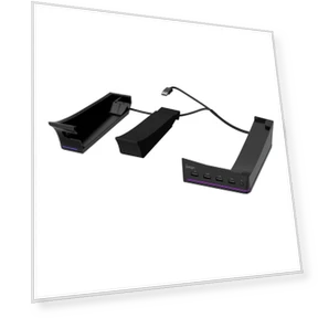 RGB Horizontal Console Stand with 14 Lighting Modes and 4 USB Hubs — Mounts & Stands, FourAll