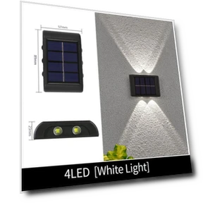 Solar LED Wall Light — Garden Illumination, Stylish smart home