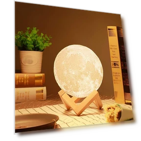 3D Moon Lamp Night Light — Night Lights, Navya Handicraft