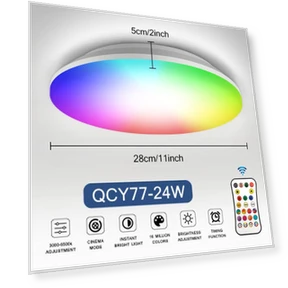 Smart RGB LED Ceiling Light Panel — Overhead Lighting, Your Warm Home