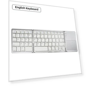 Wireless Foldable Bluetooth Keyboard with Touchpad — Keyboards, Rizy