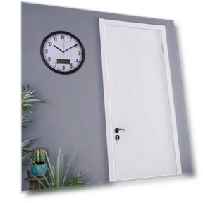 Classic Wall Clock with Date and Temperature — Desk & Shelf, Kitchen Accs