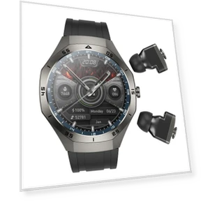 Dual-ear Bluetooth Earphone Smart Watch — Smartwatches