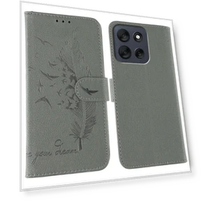 Feather Imprint PU Leather Wallet Phone Cover — Flip Cases, Smartwatch 2025