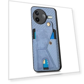 Leather Back Cover with K-shaped Stand — Phone Accessories, Smartwatch 2025