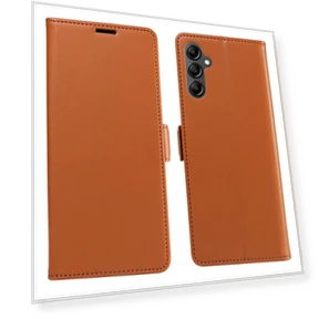 Leather Phone Wallet Cover with Side Magnetic Clasp — Flip Cases, Smartwatch 2025