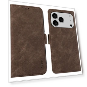 PU Leather Folio Stand View RFID Blocking Phone Cover — Phone Accessories, ABEEL