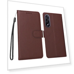 RFID Blocking 3 Card Slots PU Leather Phone Cover with Wrist Strap — Passport Wallets, Smartwatch 2025