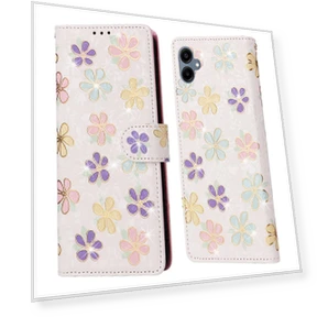 RFID Blocking Flower Leather Phone Cover with Wrist Strap — Bumpers, Smartwatch 2025