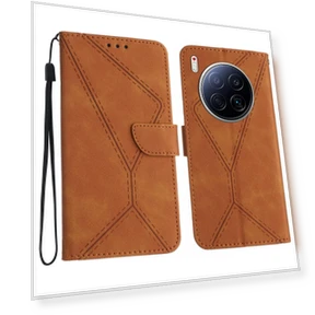 Skin Touch Lines Imprinted PU Leather Flip Phone Cover — Flip Cases, Smartwatch 2025