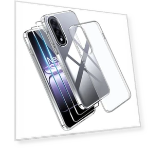 Transparent TPU Phone Case + 2 Tempered Glass Screen Protectors — Screen Protectors, Smartwatch 2025
