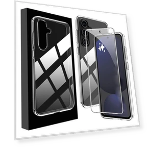 Transparent TPU Phone Case with 2.5D Edge Curved Tempered Glass — Screen Protectors, Smartwatch 2025