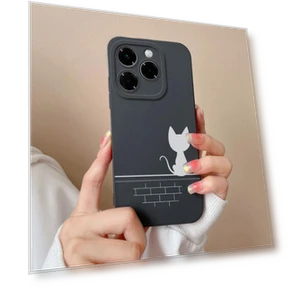 Ultra-Thin Protective Phone Case with Liquid Silicone Camera Cover — Basic Cases, New Style Case
