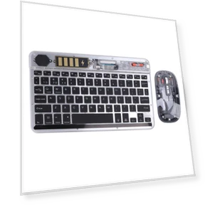 Ultra-Thin RGB Backlit Wireless Keyboard and Mouse Combo — Keyboards, OutsideWorld