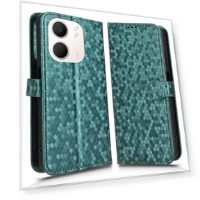 Wallet Case Dot Pattern Imprint PU Leather Phone Cover with Wrist Strap — Smartwatch Protectors, Smartwatch 2025