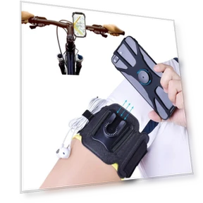 2 in 1 Cell Phone Armband for Running Detachable with Bike Phone Mount Silicone — Armbands, Songpenglin