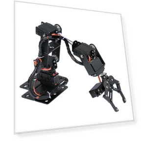 6DOF Metal Claw Robotic Arm with Servos DIY Kit — Robotics Components, TOMTOP JMS