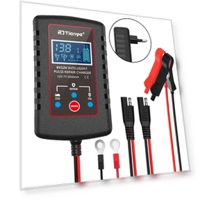 Automatic Float Charger for Motorcycle, Lawn Mower, Smart Battery Charger with Multiple Protections — Chargers, Home Furnishing Department Mall