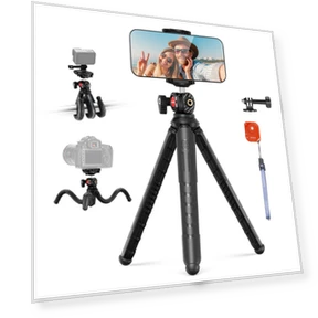 Flexible Wiggly Mini Smartphone Tabletop Tripod — Camera Supports, MIYAKO