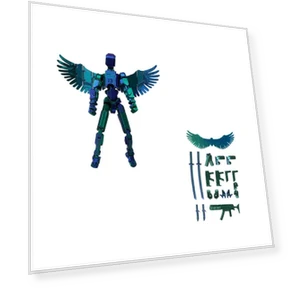 Multi-jointed Transformable Robot with Wings — Interactive Figures & Robots, Jimeim