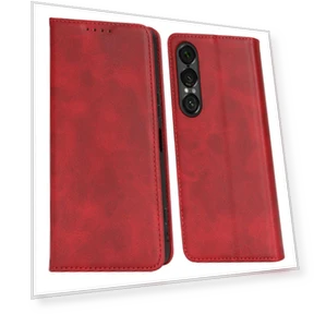 PU Leather Calf Textured Magnetic Closing Smart Phone Cover — Basic Cases, Choices Samsung Cases