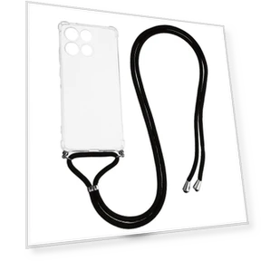 Reinforced Corner TPU Clear Phone Cover with Lanyard — Basic Cases, Smartwatch 2025