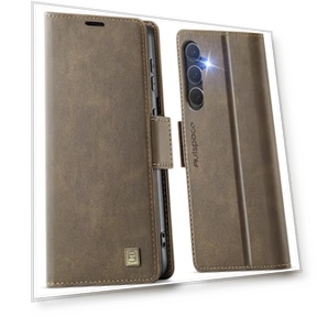 RFID Blocking Retro Leather Cell Phone Wallet Cover — Smartwatch Protectors, Smartwatch 2025