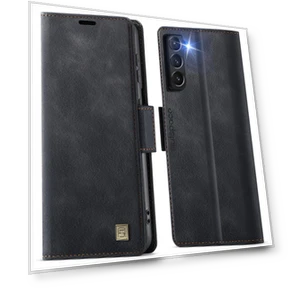 RFID Blocking Retro Leather Cell Phone Wallet Cover — Smartwatch Protectors, Smartwatch 2025