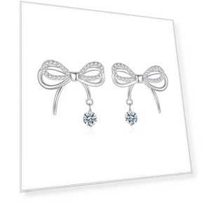 Smart Bow Pendant Necklace with Stud Earrings and Bracelet Set — Jewelry Sets, Supermarket GO