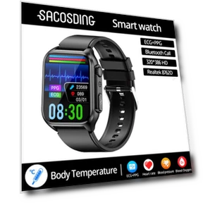 Smart Watch with NFC, ECG, PPG, and Health Monitoring — Smartwatches, SACOSDING