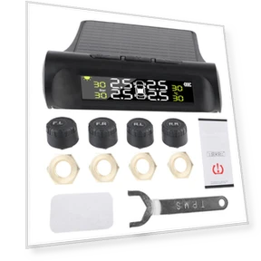 Tyre Pressure Monitoring System with 4 External Sensors — TPMS Sensor Replacements, Home Furnishing Department Mall