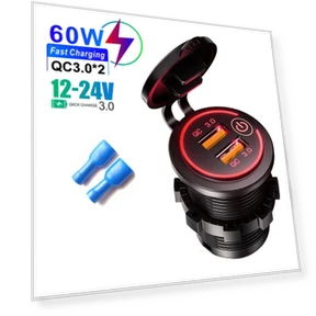 60W 2-Port USB Car Charger — Vehicle Power Solutions, World Auto Parts