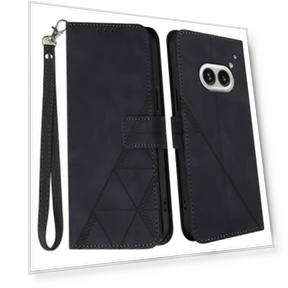 Leather Case with Hand Strap Wallet Stand — Phone Accessories, Smartwatch 2025