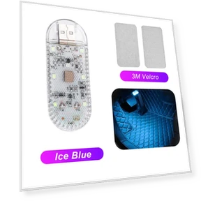 LED Car Interior Light with USB Wireless Charging — Courtesy Lamp, 888 Auto Parts Town