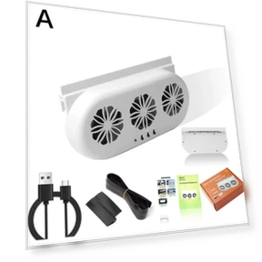 Solar Powered Car Fan — Cooling Fans, World Auto Parts