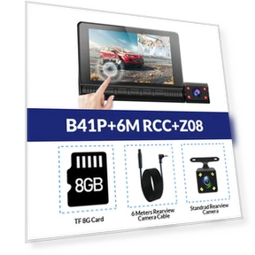3 Lens Camera 4.0-inch Touch Screen Car Dash Cam — Dashboard Cameras, E-ACE