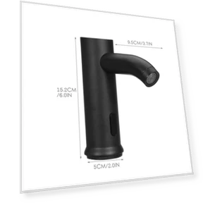 Matte Black Solid Brass Cold Water Faucet — Hands-Free Faucets, Crown Global