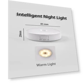 Rechargeable LED Smart Night Light — Night Lights, Refreshing Home
