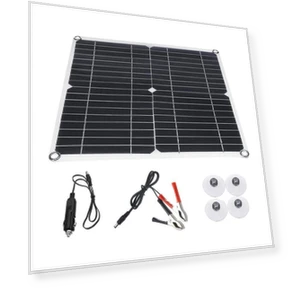 Solar Panel Kit 12V with Charge Controller — Renewable Energy Solutions, Homedepot