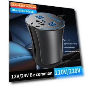 Car Inverter with USB 3.0 Charging Port and Smart Display — Power Inverters, A Auto Parts Mall