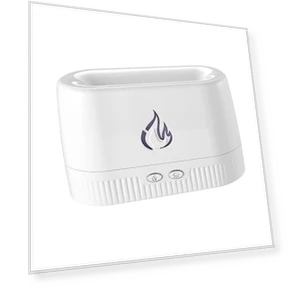 Portable Air Humidifier with Auto Shut-off and LED Flame Diffuser — Air Moisturizers, TOP HOME